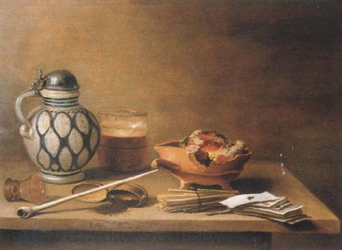 Pieter Claesz Style life with stein Norge oil painting art